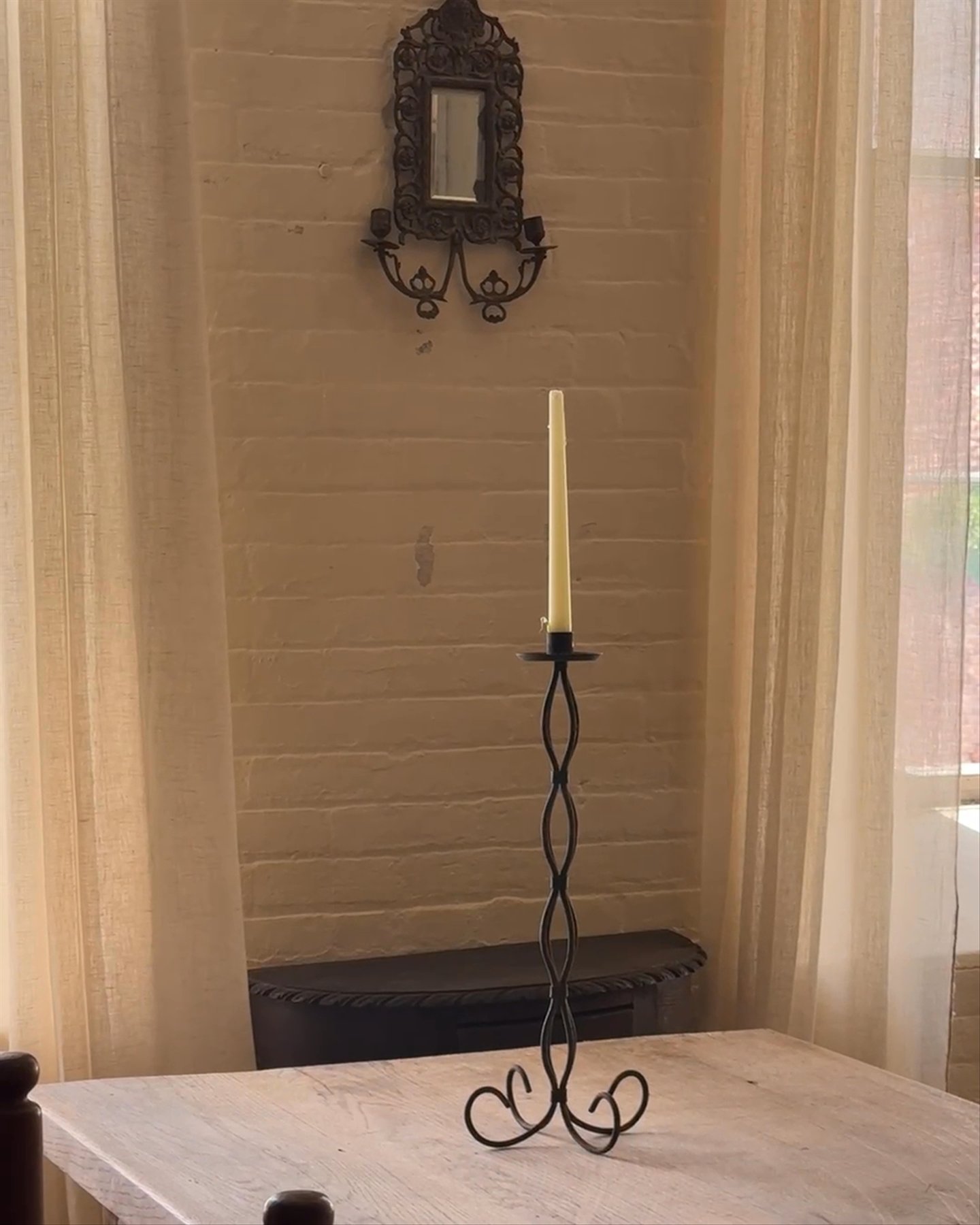 Wrought Iron Candle Holder