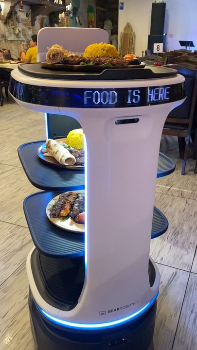 Caroun Restaurant - The fun robot that delivers - Mediterranean Near Me - Phoenix, Arizona