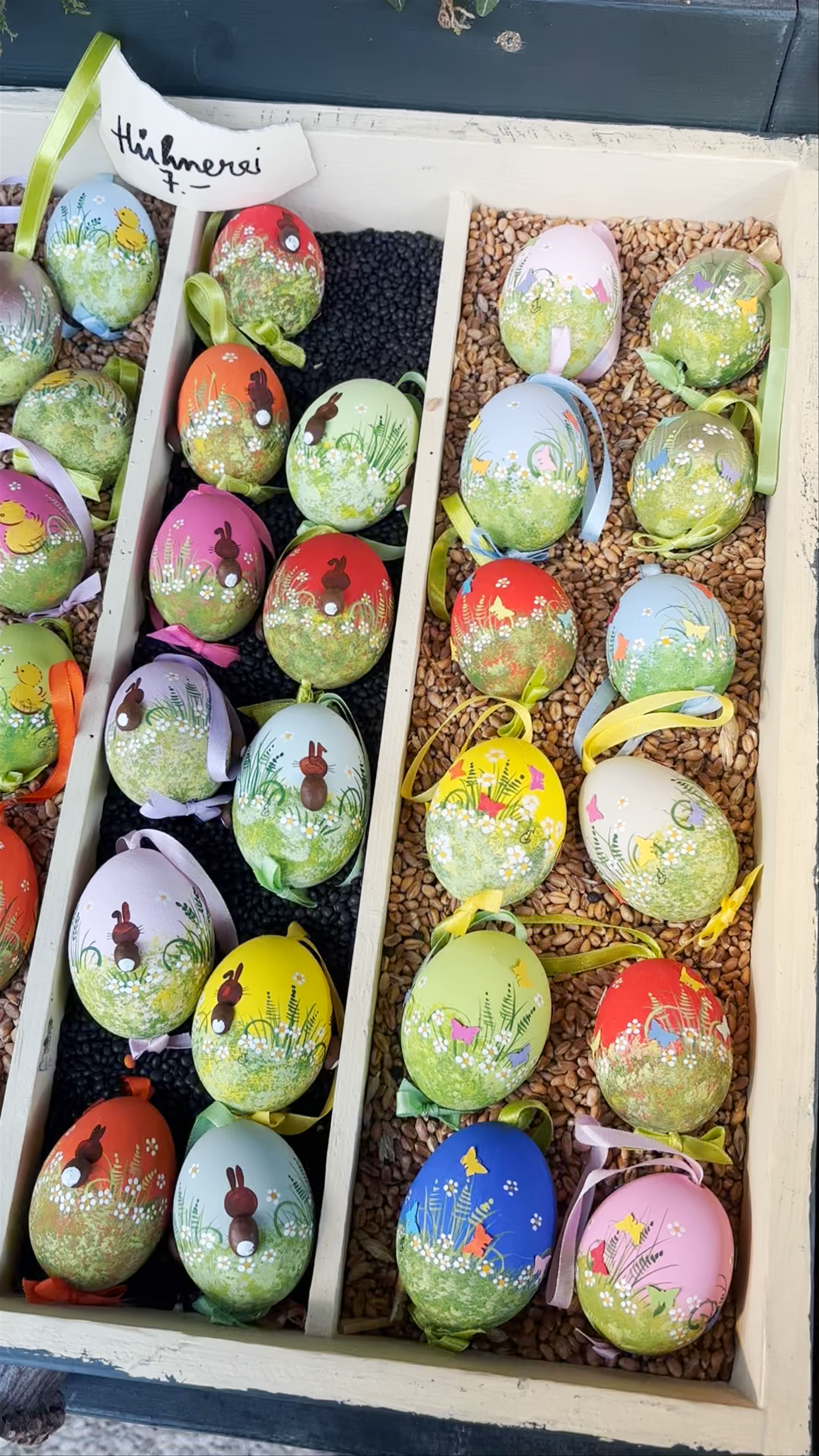 Springtime Easter Egg Art at Schönbrunn Palace Market, Vienna
