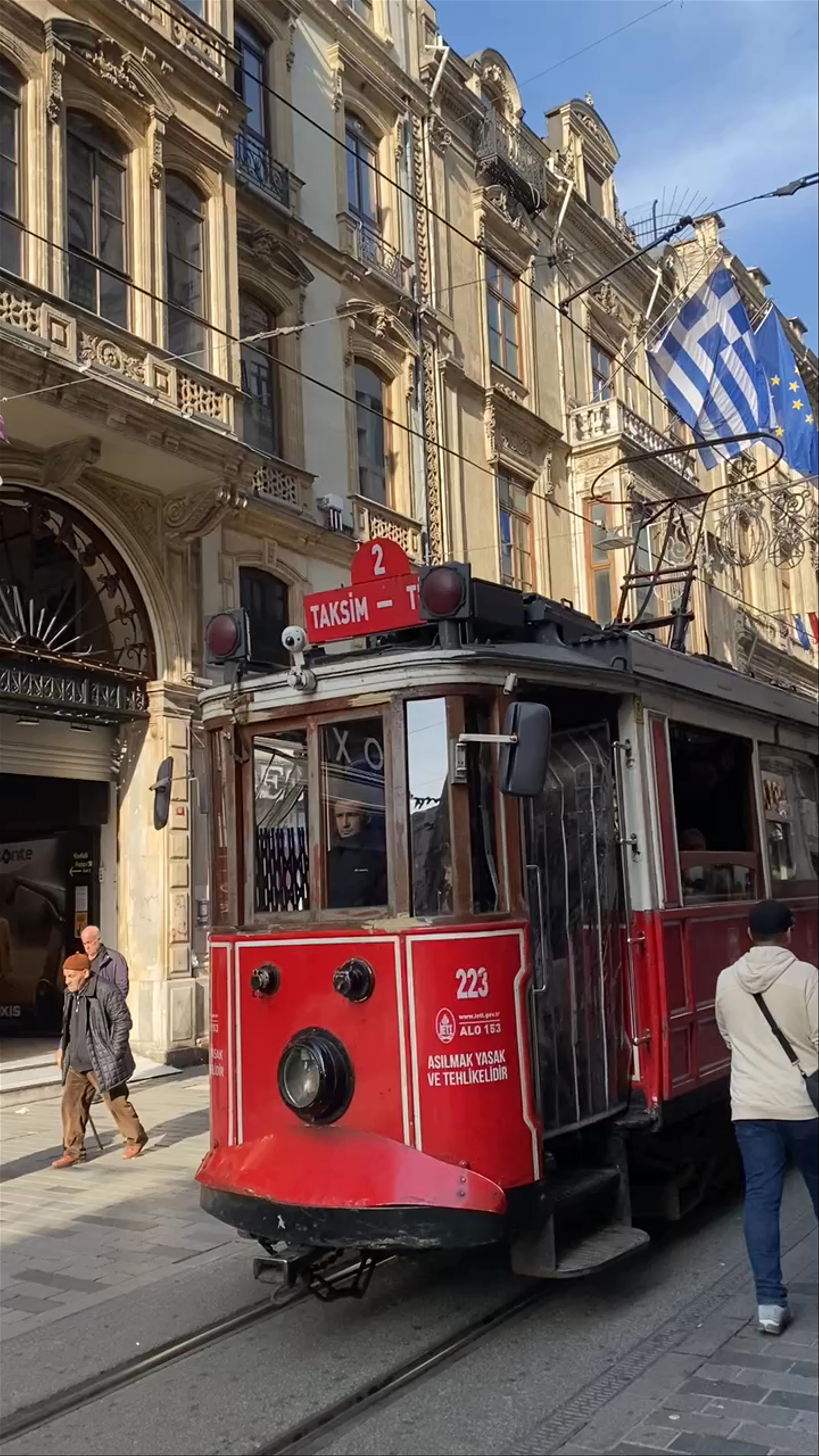 Historic Taksim Tram Ride in Gümüşsuyu, Istanbul