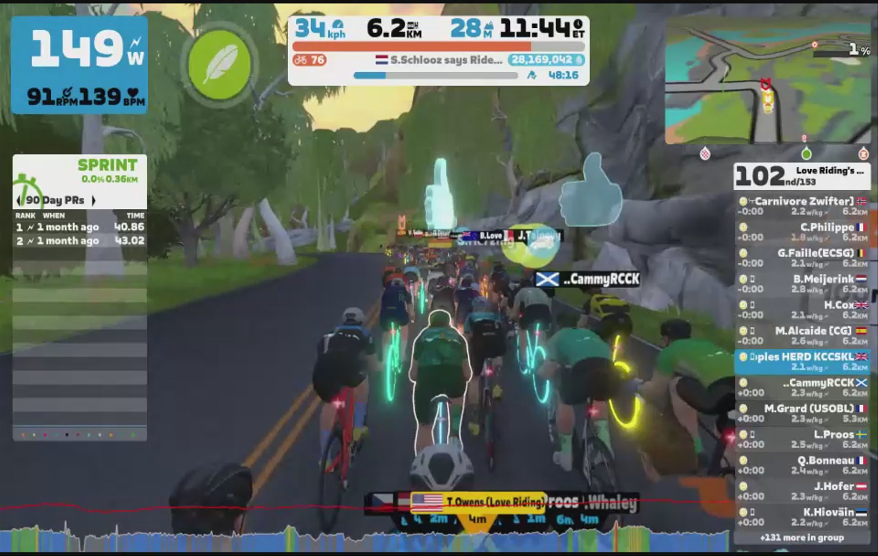 Zwift - Group Ride: Love Riding's 2.0wkg Coffee Ride (D) on Beach Island Loop in Watopia