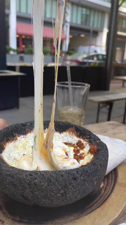 Casa Oaxaca - Cheese pull - Mexican Near Me - Bethesda, Maryland