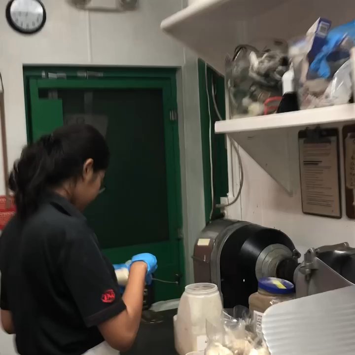 Pino's Pizza - Lucy is making our spice and herb bags. In the pizza business, this is called a "goodie bag" To make our sauce amazingly tasty! - Pizza Near Me - Ocean City, Maryland