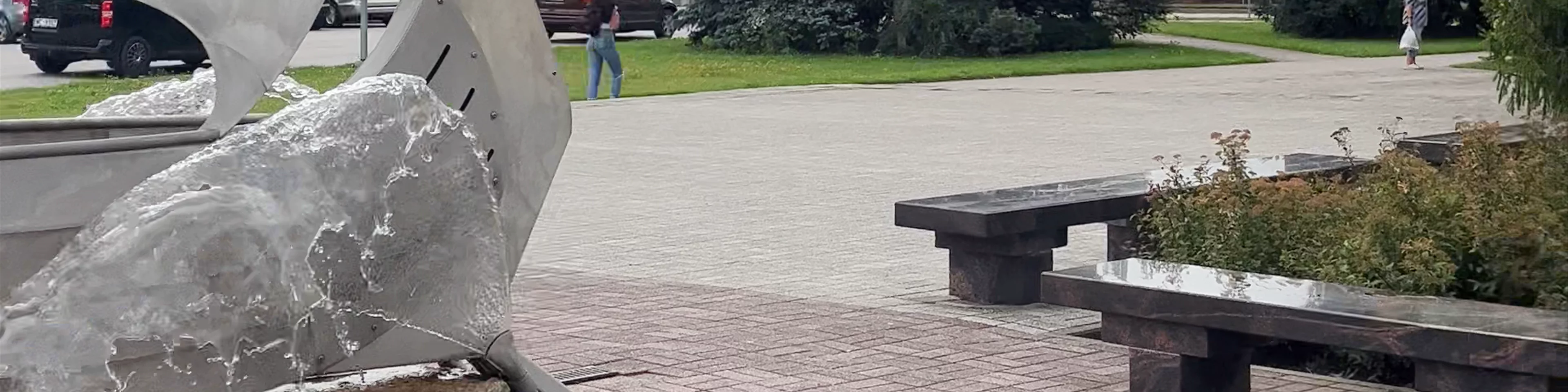 Strūklaka Krāslavas vēsturiskajā centrā