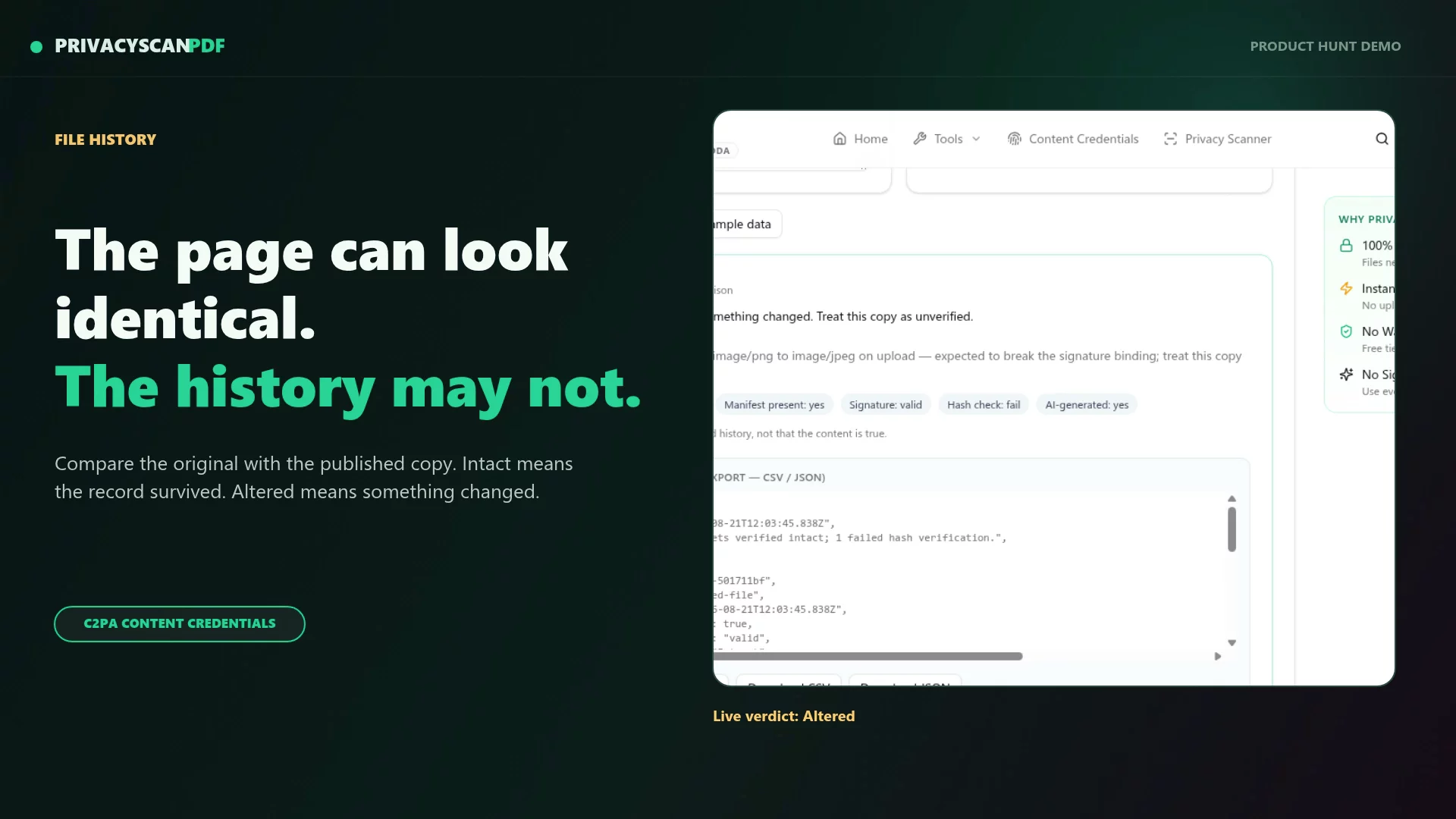 PrivacyScanPDF — 100% Private image 1