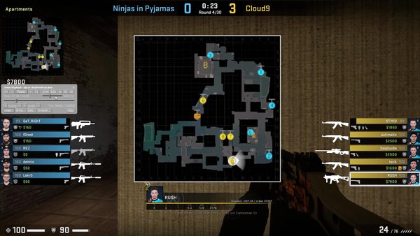 Entry fragging on Inferno examples