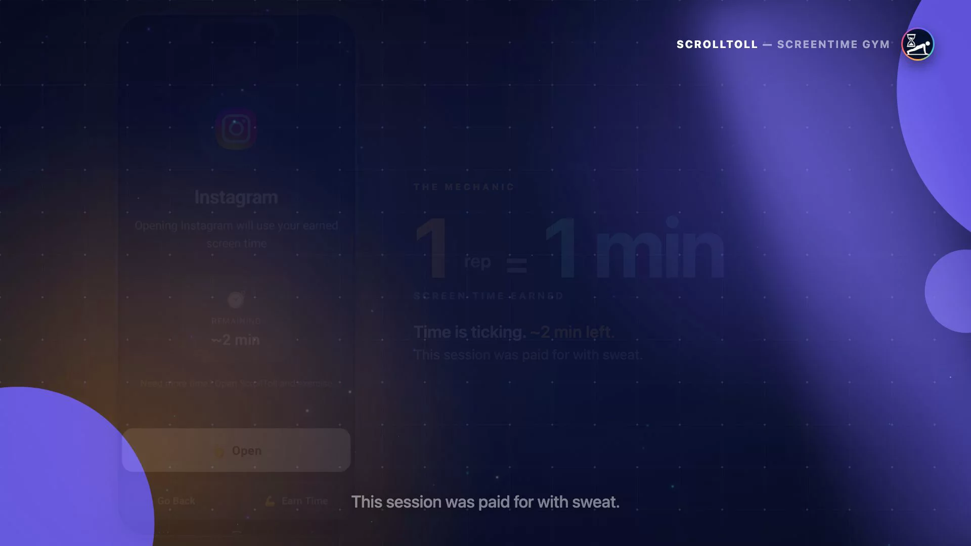 ScrollToll | Screen-Time Gym image 1