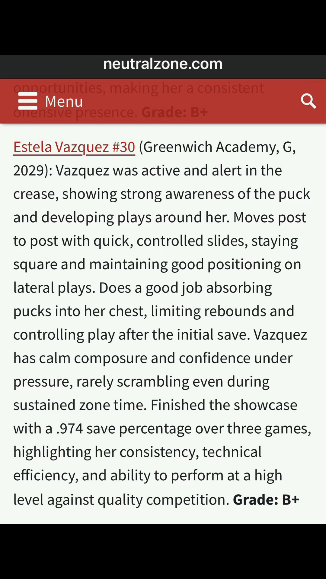 Estela Vazquez: Elite Showcase Highlights & Epic Save!