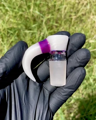 Preview pic of Icy White Satin/Stargazer 18mm slide