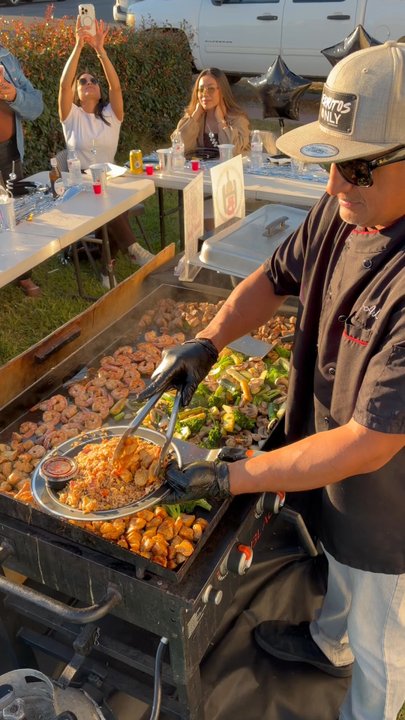 Hibachi Boss - This is Chef AD doing what he does best! - Japanese Near Me - Orange, California