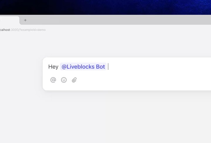 Liveblocks Comments bot