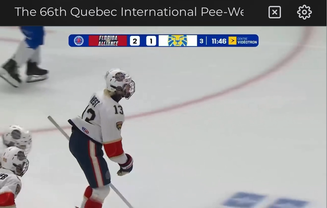 Ryker West's Short-Handed Breakaway Goal vs. Latvia - Pee Wee Quebec
