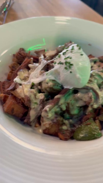 The Common Table - Short rib Short Rib Hash - Sports Bars Near Me - Mckinney, Texas