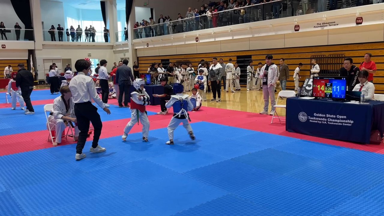 JP US Taekwondo - Green belt sparing! - Taekwondo Near Me - La Puente, California