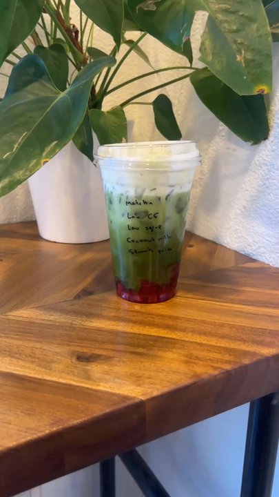 Ohana Cafe - Lavender strawberry matcha - Coffee & Tea Near Me - Stockton, California