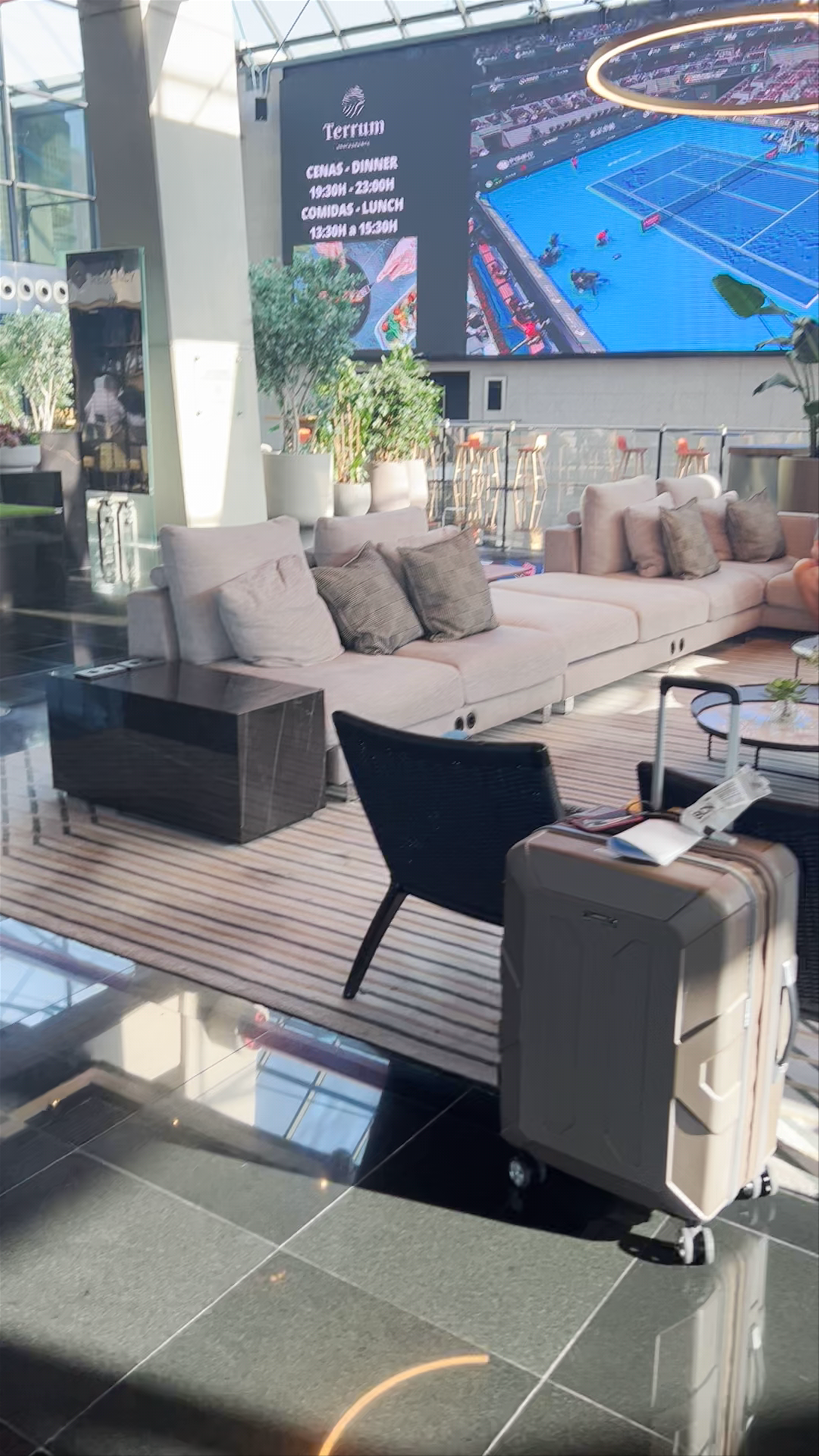 Modern Lounge at Hyatt Regency Barcelona Tower