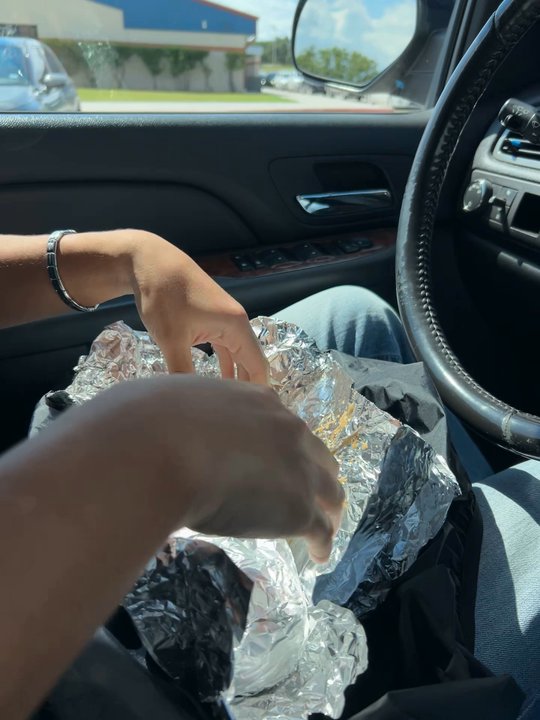 Love C Spot - First time opening the burrito - Tacos Near Me - Austin, Texas