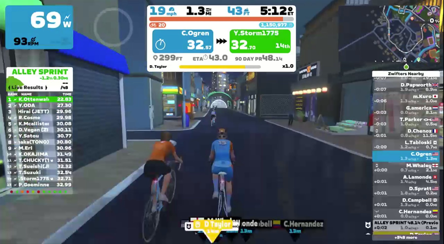 Zwift - Pacer Group Ride: Makuri 40 in Makuri Islands with Taylor