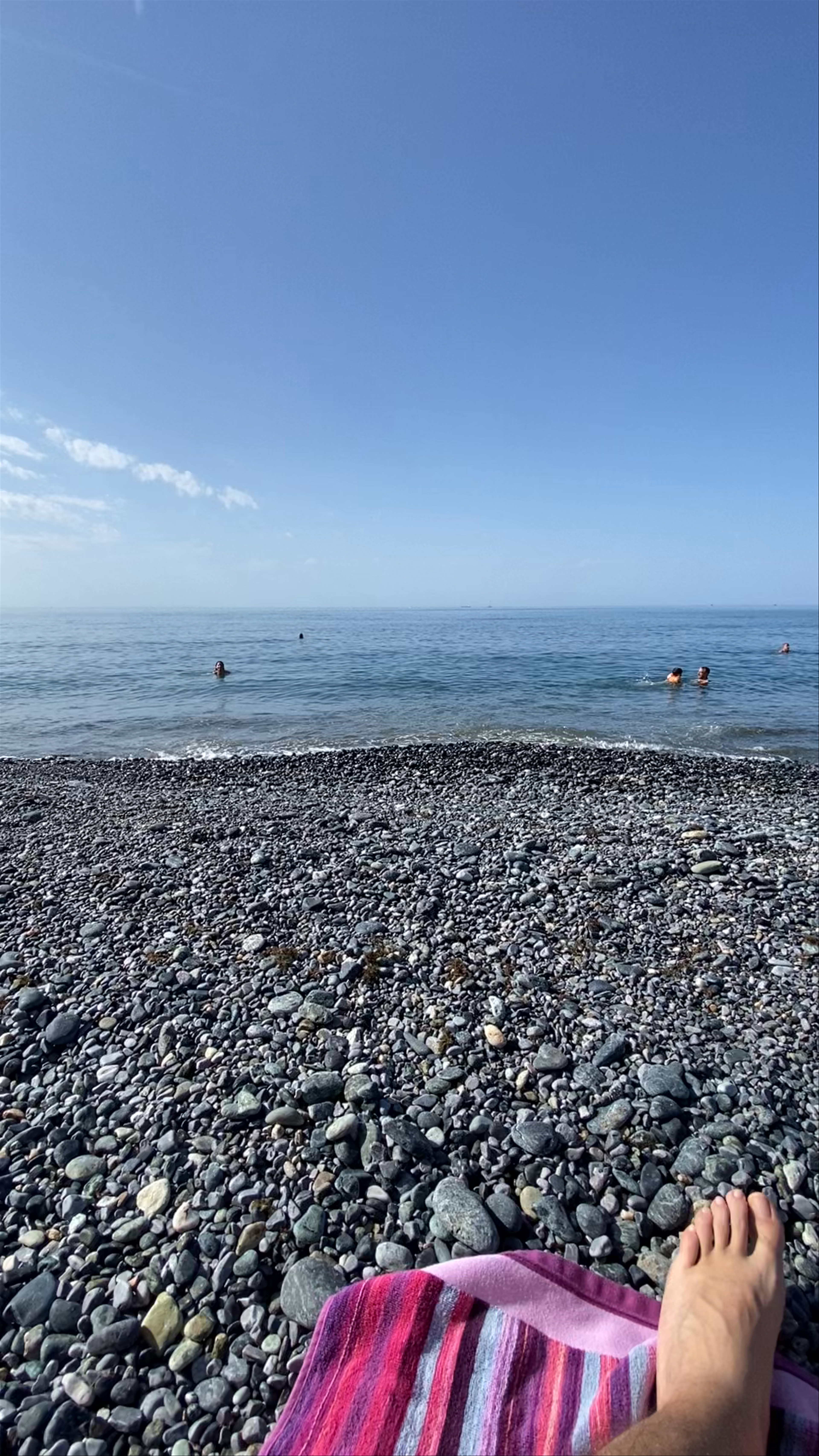Relaxing Pebble Beach Escape at Spiaggia dei Bambini, Genoa