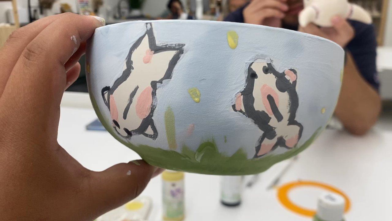 Paint and Fire - A 360 of the unfinished bowl - Paint-Your-Own Pottery Near Me - Rancho Mirage, California
