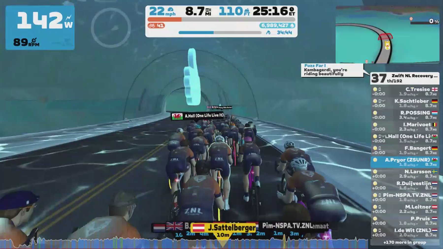 Zwift - Group Ride: Zwift NL Recovery Ride (D) on Tick Tock in Watopia