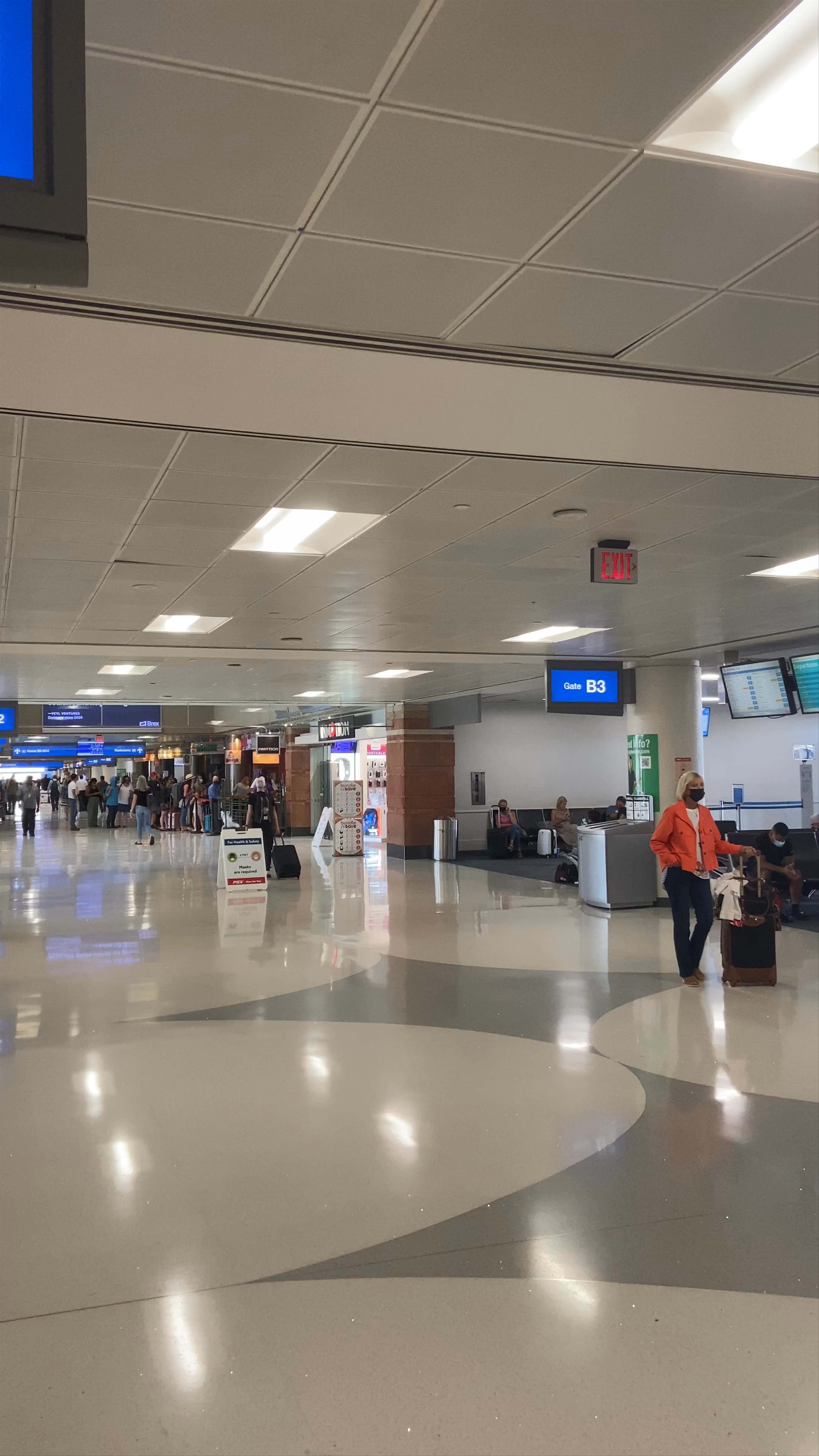 Inside Sky Harbor Terminal 4 Boneyard Dog Relief Area, Phoenix