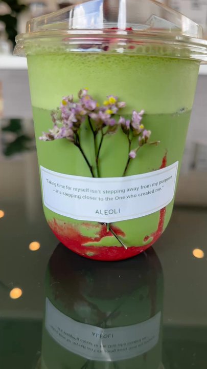 Aleoli Me Time Studio - Strawberry matcha - Pilates Near Me - Katy, Texas