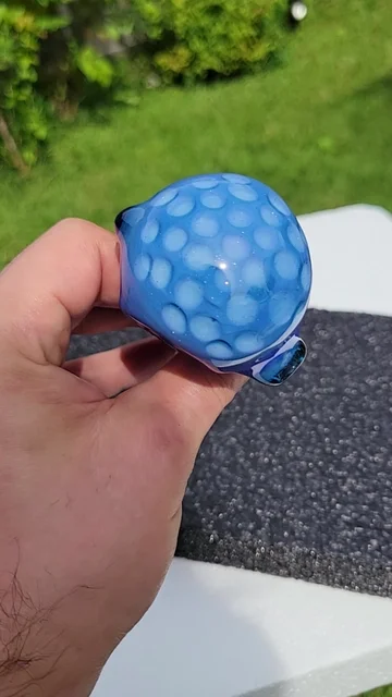 Preview pic of Opal skyline and blue stardust honeycomb spoon