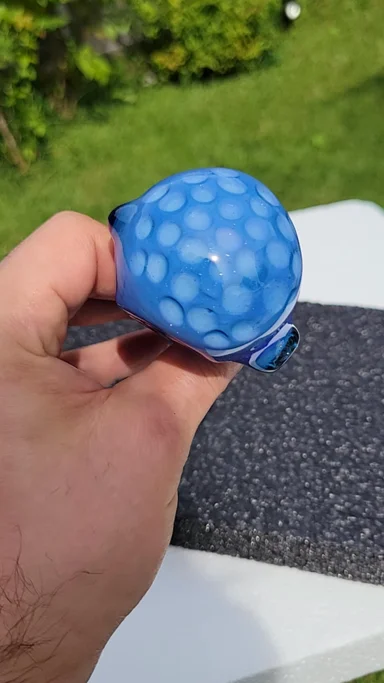 Preview pic of Opal skyline and blue stardust honeycomb spoon