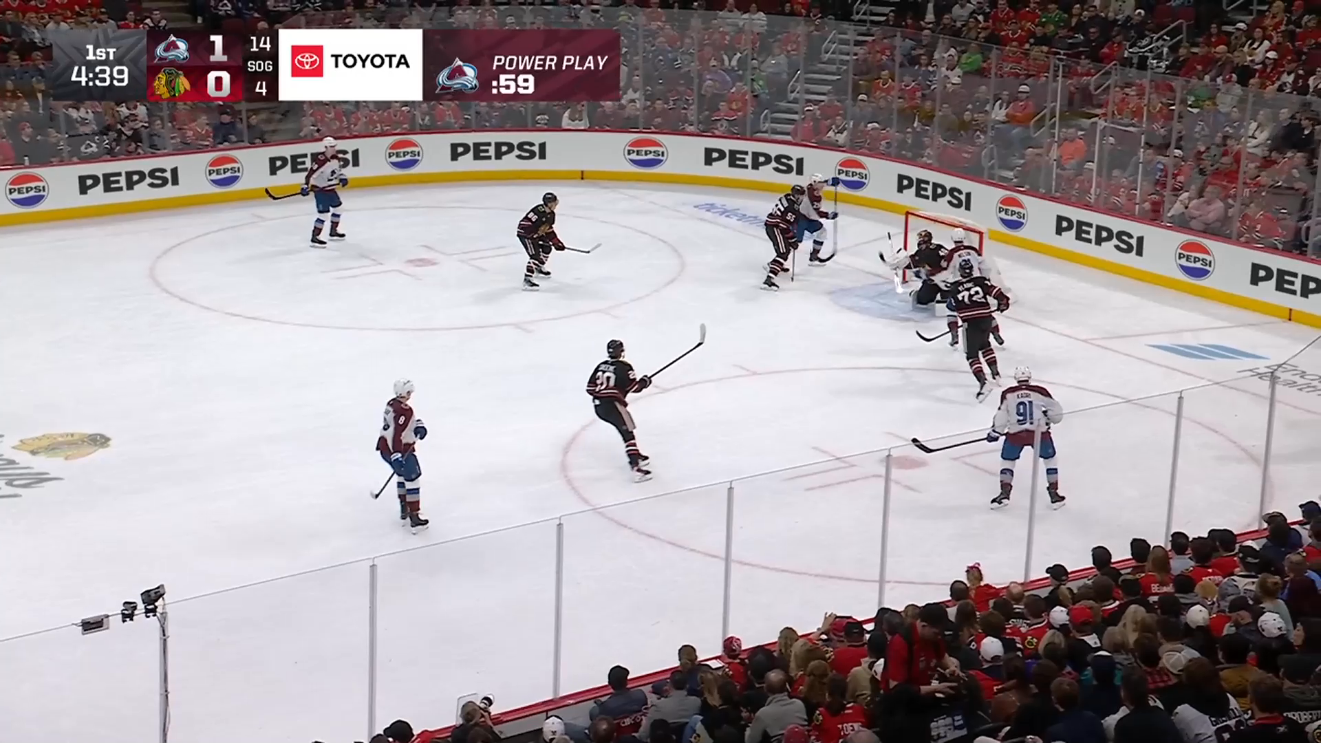 Nelson redirects Makar pass for 2-0 as Avalanche beat Chicago · Mar 20, 2026