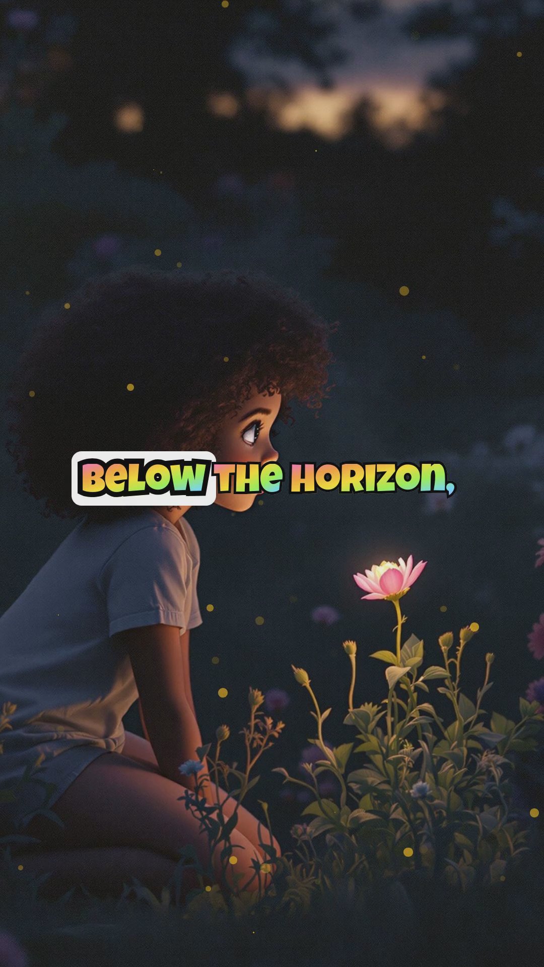 The Little Girl and the Glowing Flower