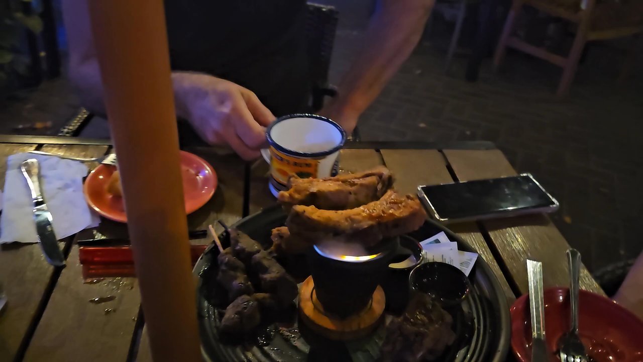 The Honu - Food - Poo Poo Platter, sizzlin ribz and my brothers face haha - Hawaiian Near Me - Dunedin, Florida