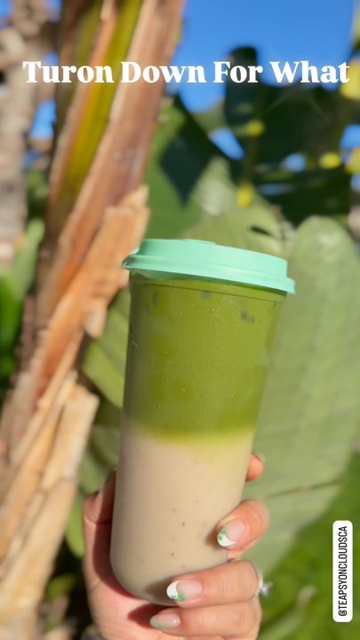 Teapsy On Clouds - Turon down for what: fresh banana matcha latte - Coffee & Tea Near Me - Mountain House, California