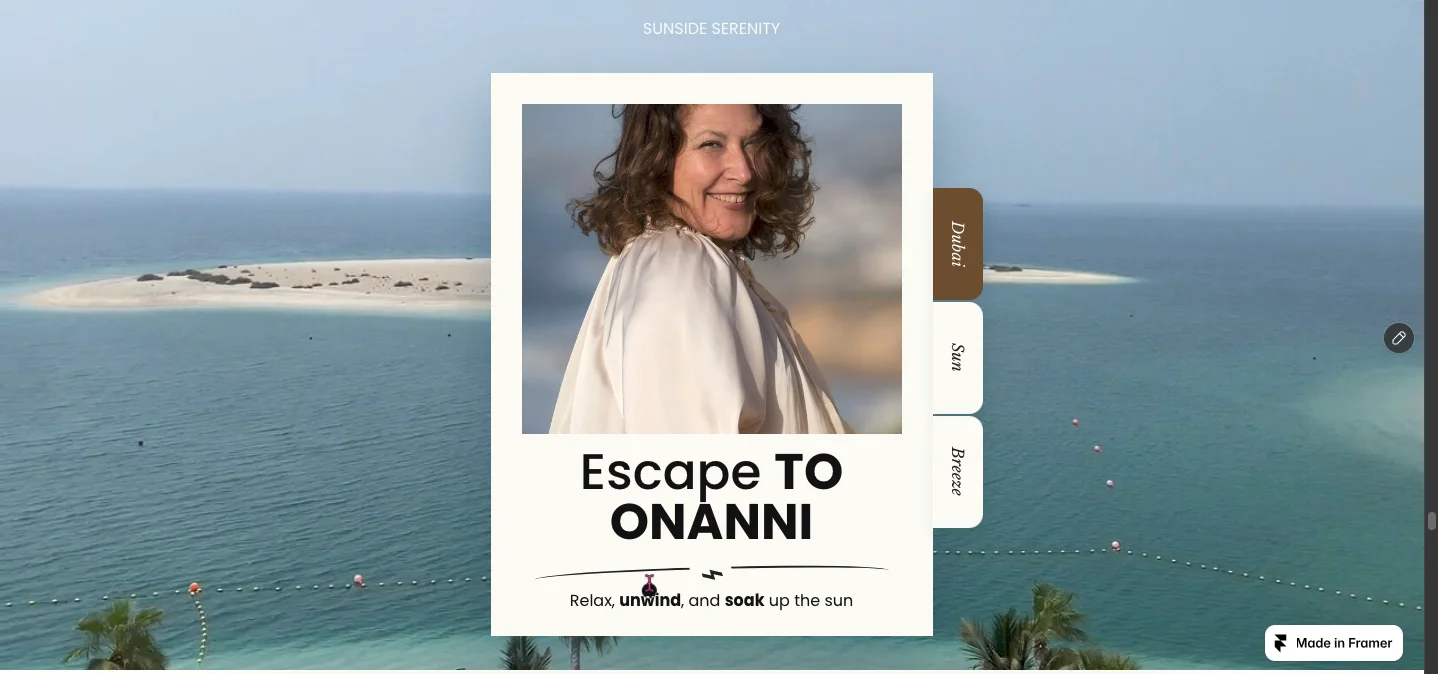 🆎 A fun template after a creating an airbnb website for a client. For launch I will give it for free until 15th October. DM me for the 100% DISCOUNT CODE. https://framer.link/aZM5GKNHappy building 😄