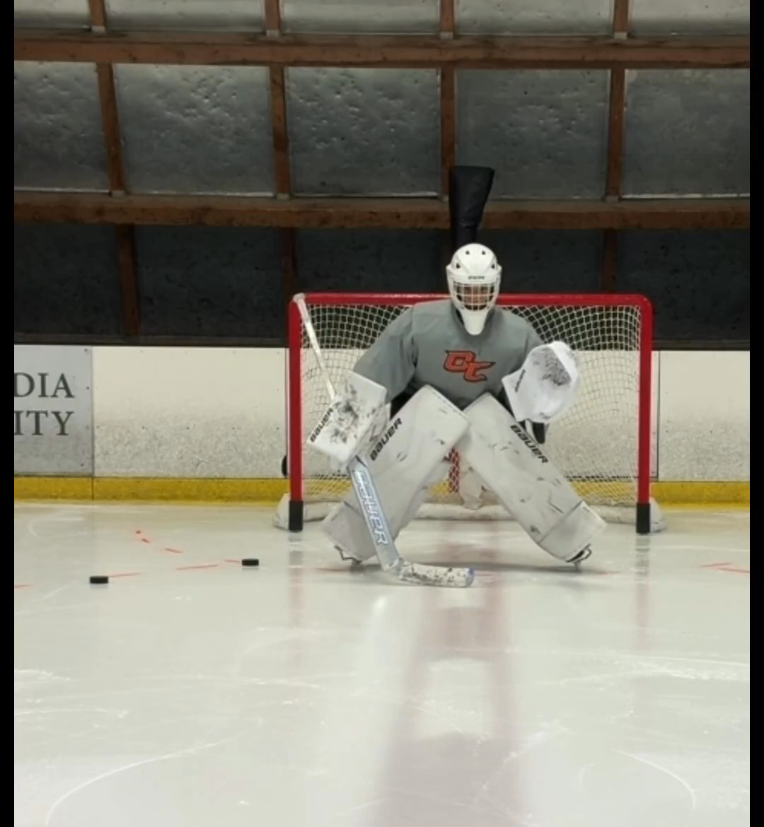 Milan Medali: Elite Puck Tracking Skills in Training Session