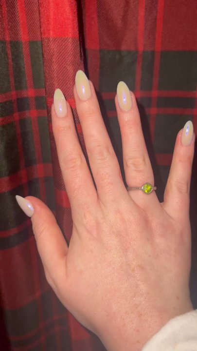 Karma Nails Lounge - one of my favorite nails- a simple base with fun chrome! - Nail Salons Near Me - Merrimack, New Hampshire