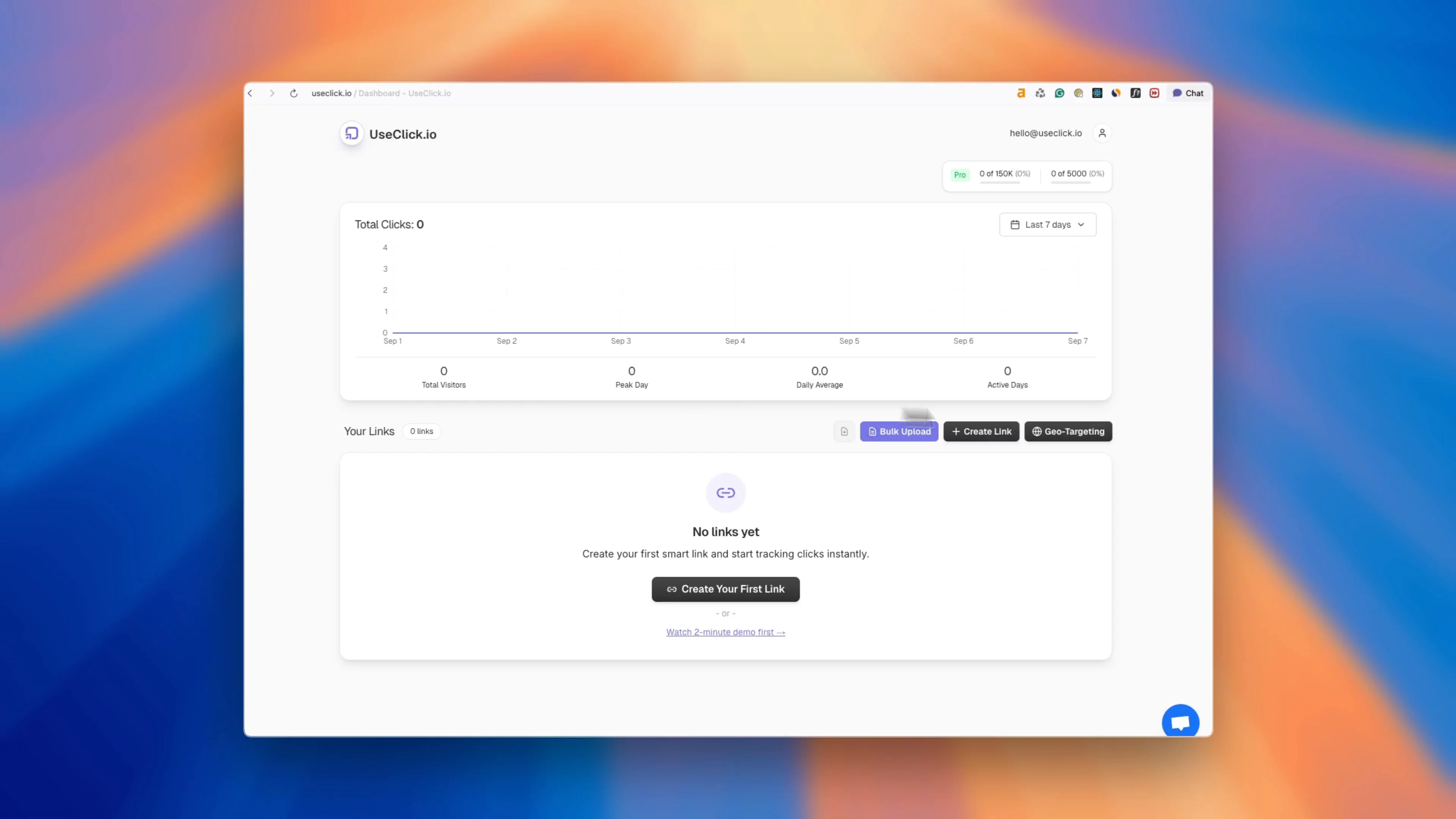 Preview of How to Create Your First Link with useclick.io