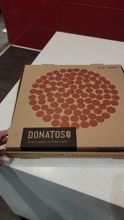 Donatos Pizza - Half Pepperoni & Half Salami - Pizza Near Me - Jacksonville Beach, Florida