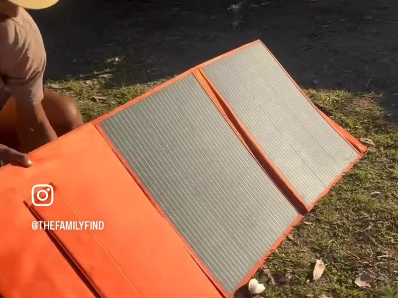 How easy it is to set up a solar blanket