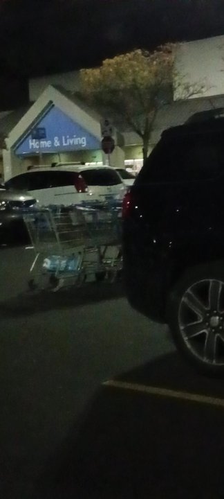 Walmart Supercenter - Cart are in the lane for vehicle and can be dangerous if someone crashes into them - Grocery Near Me - New Haven, Connecticut