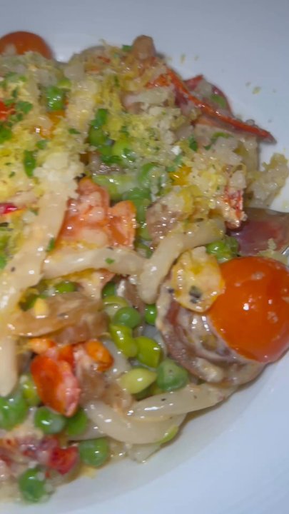 Stone Creek - Lobster carbonara, Utica greens, and chicken Reggies - American Near Me - Marcellus, New York