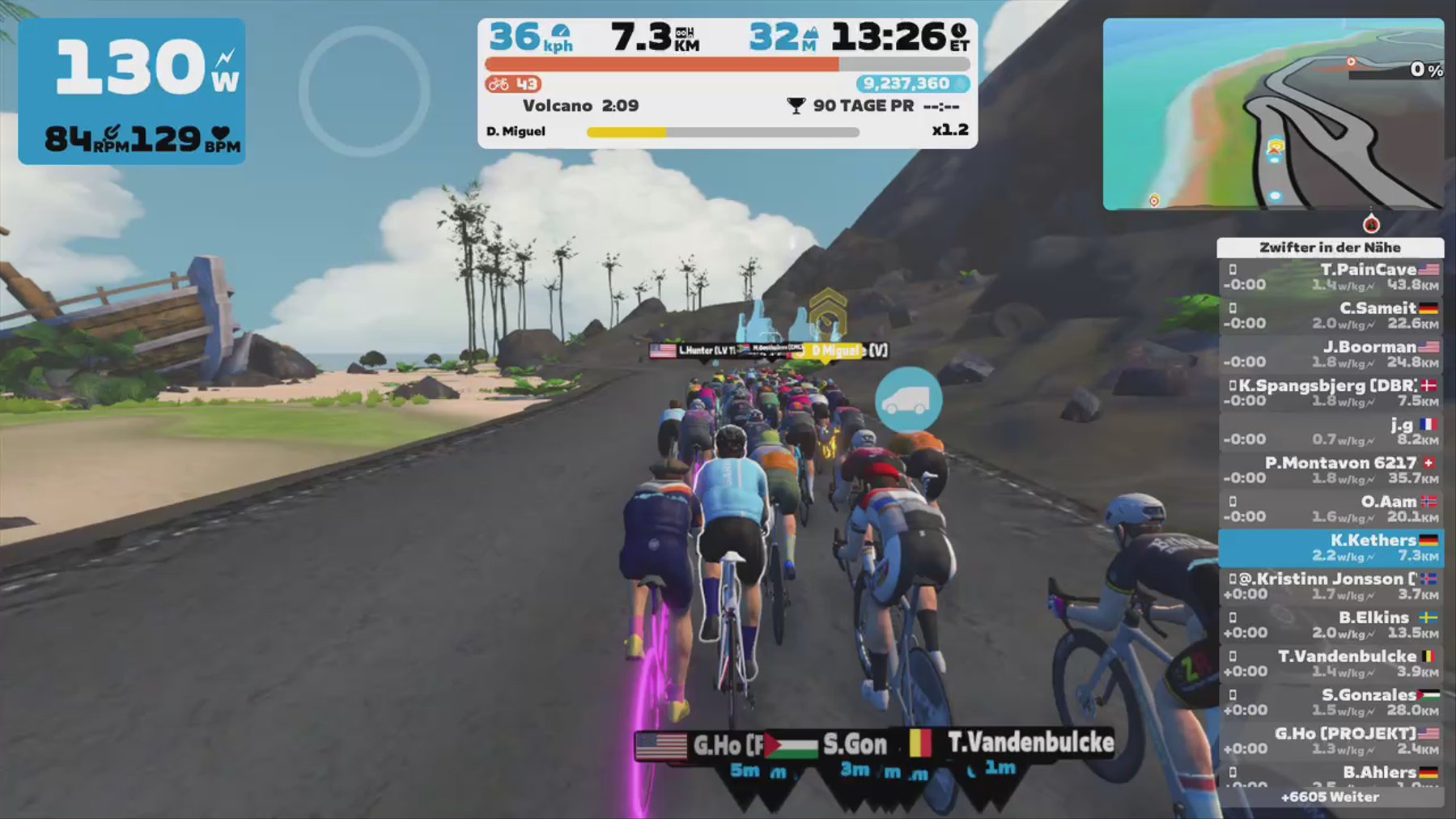 Zwift - Pacer Group Ride: The Big Ring in Watopia with Bernie