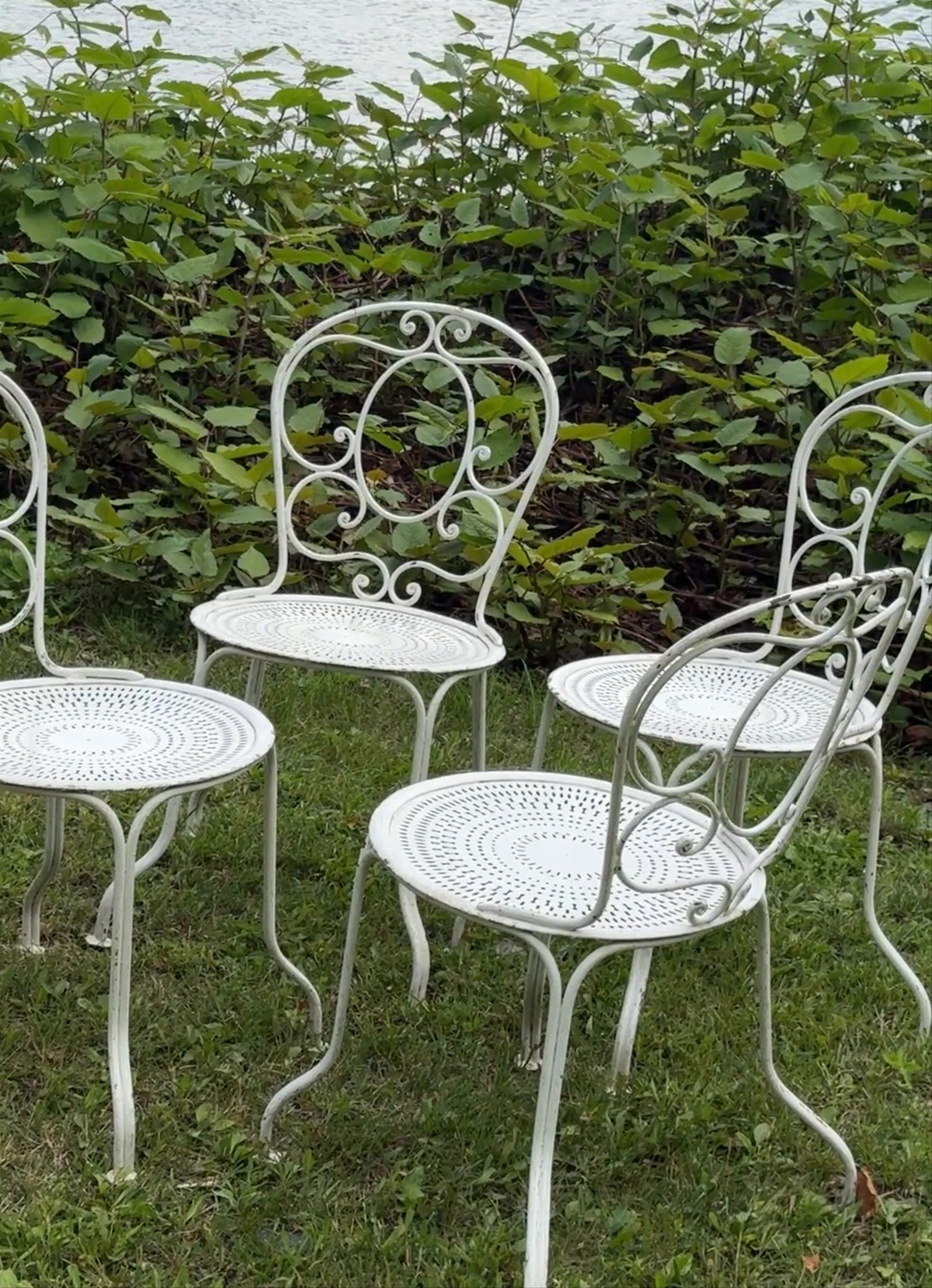 French Garden Chairs - Set of 4
