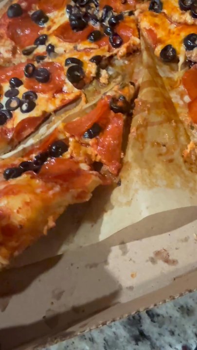 Blaze Pizza - This slice was soggy and ripped - Salad Near Me - Hemet, California