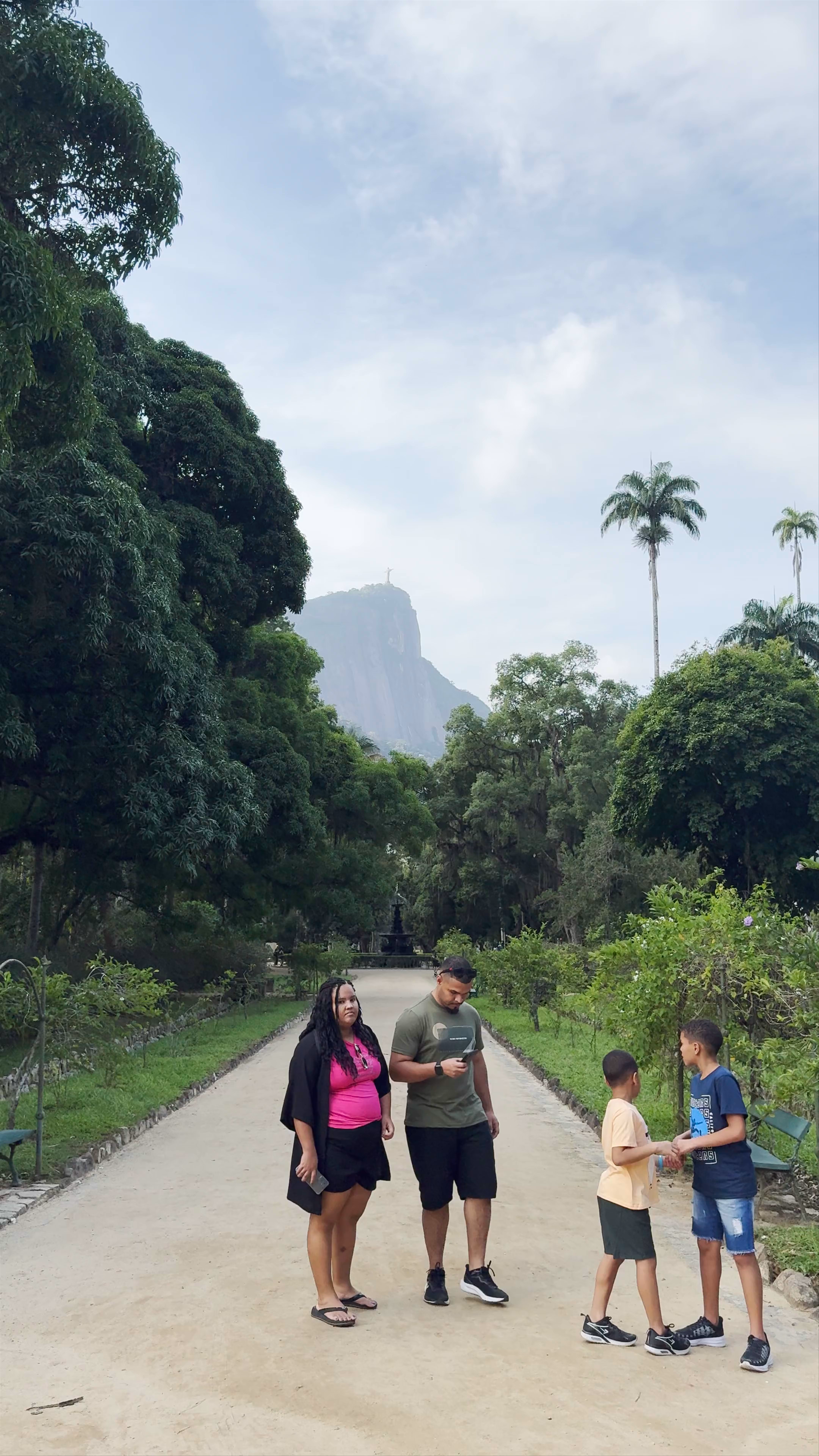 Exploring Botanical Garden in Rio de Janeiro with Christ the Redeemer Views