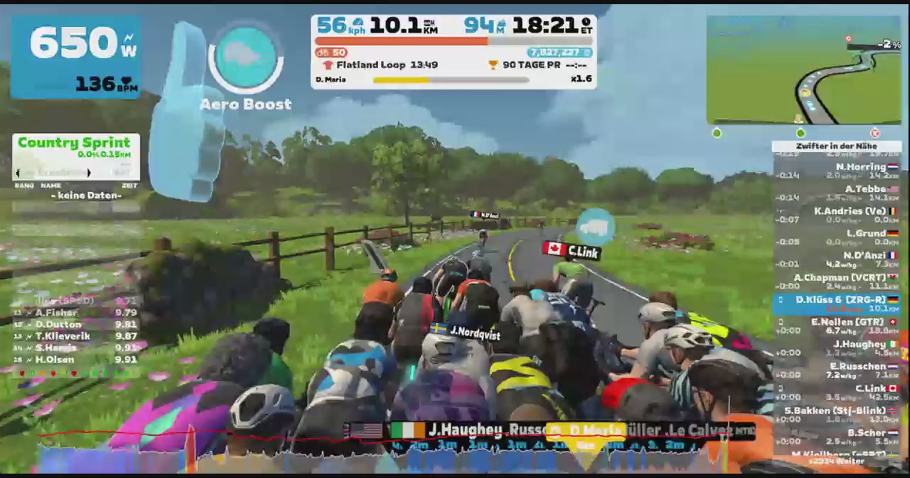 Zwift - Pacer Group Ride: Makuri 40 in Makuri Islands with Maria
