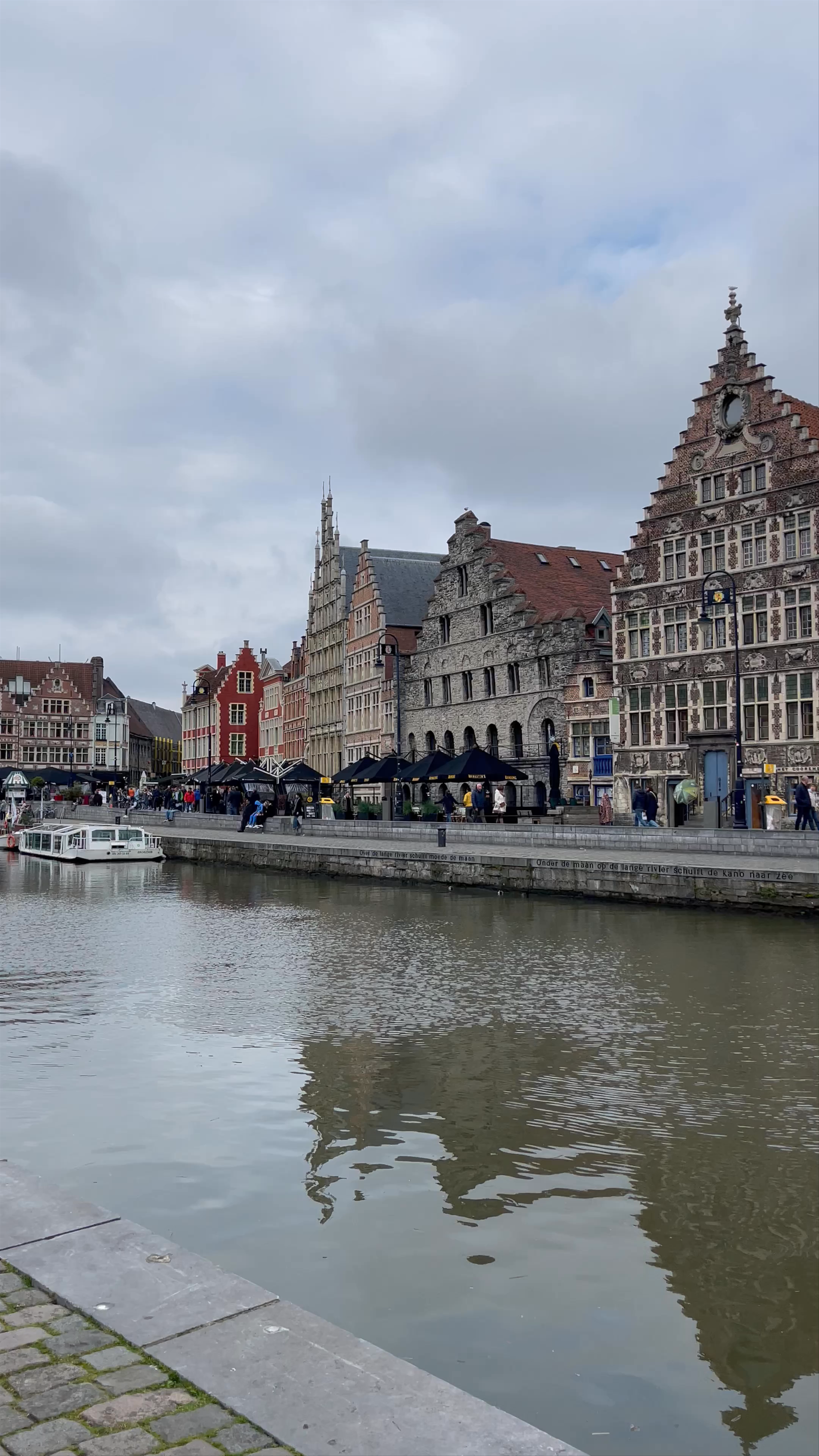Saint Michael's Bridge and Canal Views in Ghent, Belgium