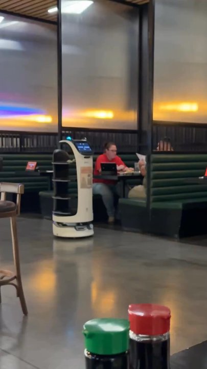 All In One Eatery - Bella the robot - Chinese Near Me - Kansas City, Missouri