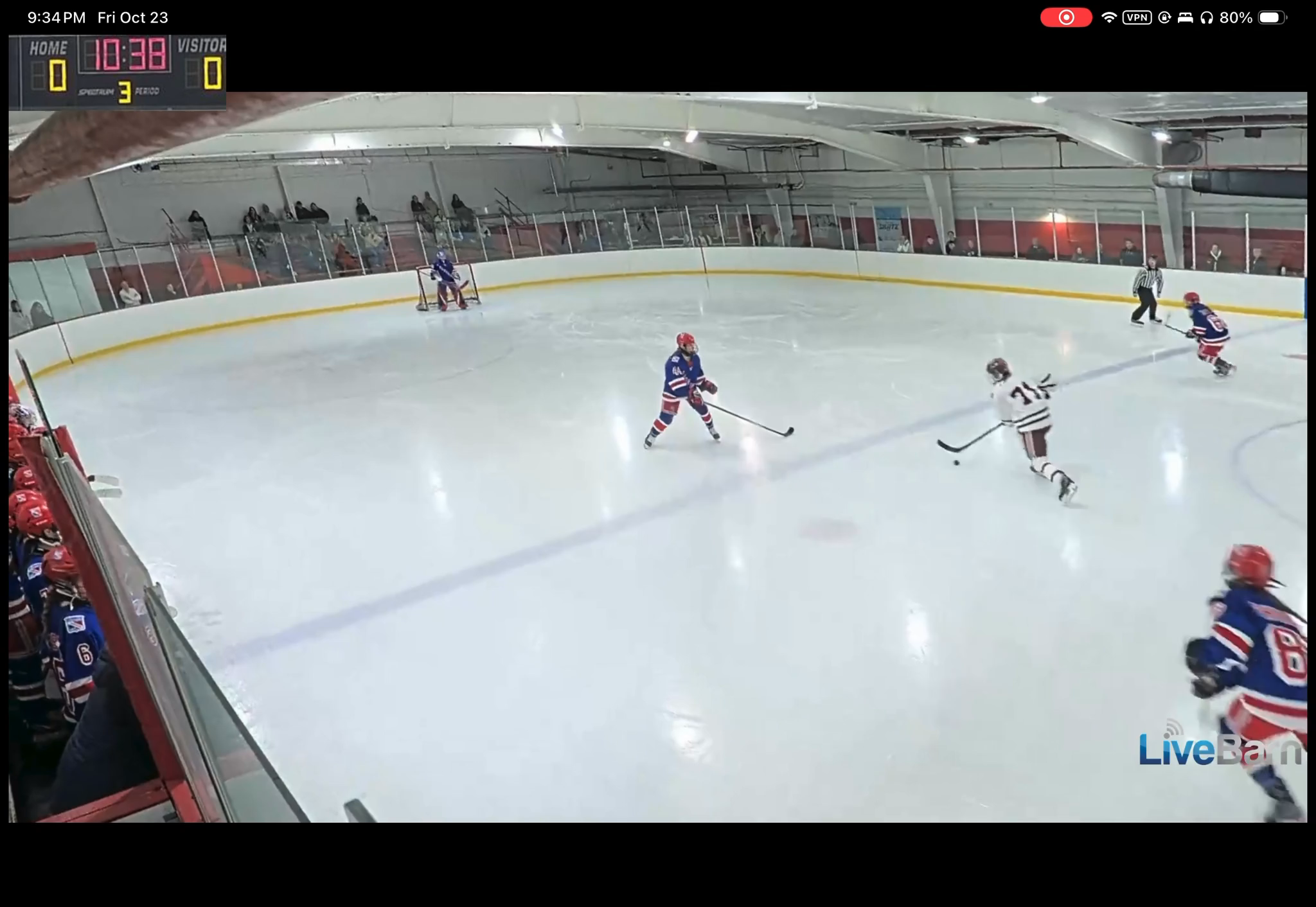 #40 Quinn Buzinski-Recovering the puck and driving to the net
