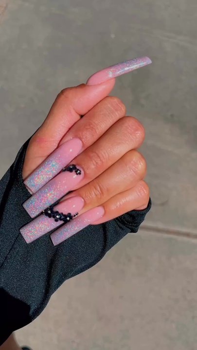 Ruby Rachelle Nails - Acrylic set - Ruby uses forms to create the length. She can do create short or long nails - Nail Technicians Near Me - Fontana, California